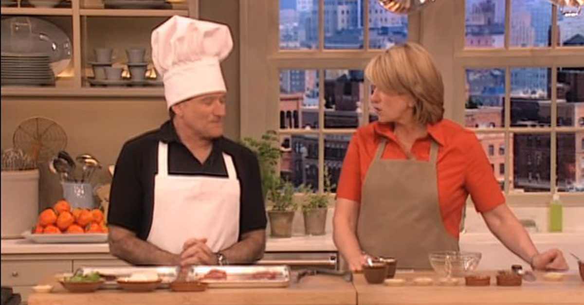 Hilarity Ensued When Robin Williams Went On Martha Stewarts Show